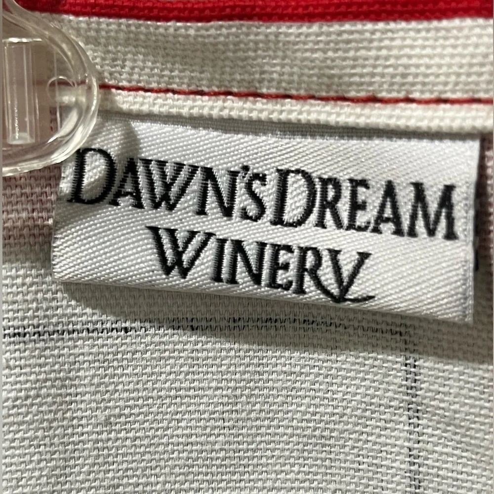 Dawn's Dream Winery Tea Towel - Red, White & Black SIZE 20”X 26”